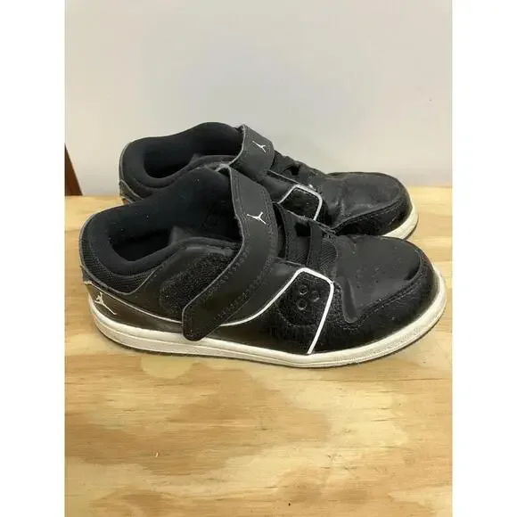 Nike Jordan Black 1 Flight 2 Low BT Toddler Boys Sz 10C Shoes 654954-010 - Picture 3 of 7